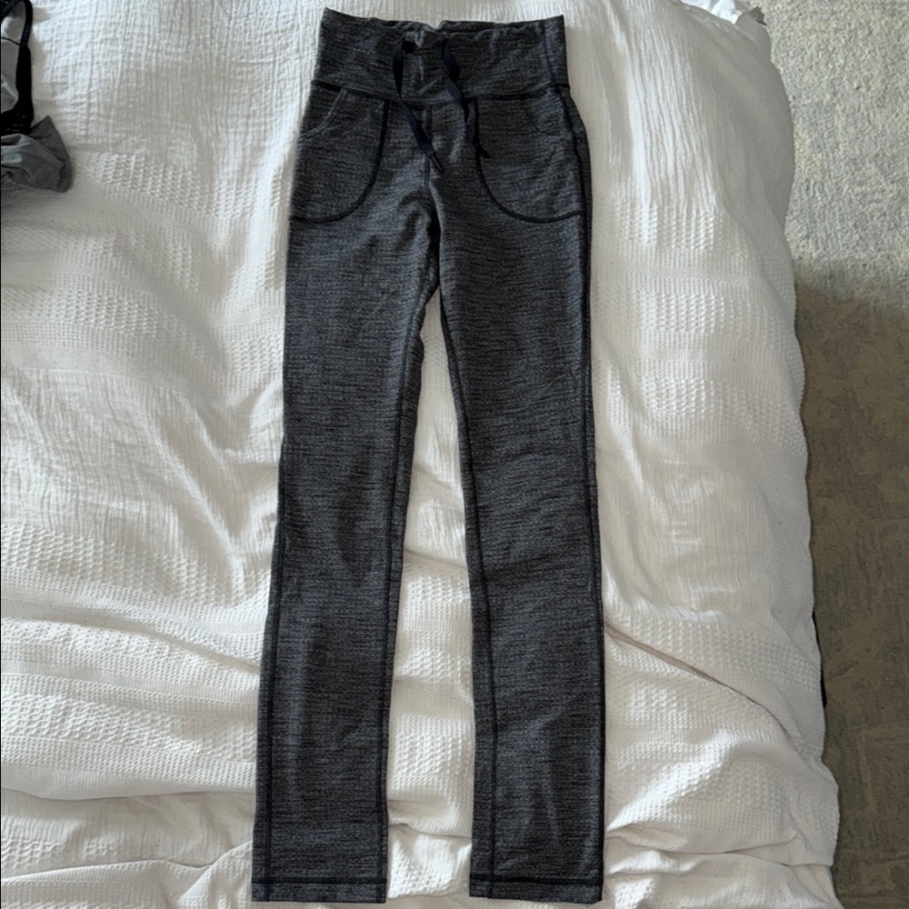 Lululemon adjustable “skinny will pant” High-Waisted Gray Leggings